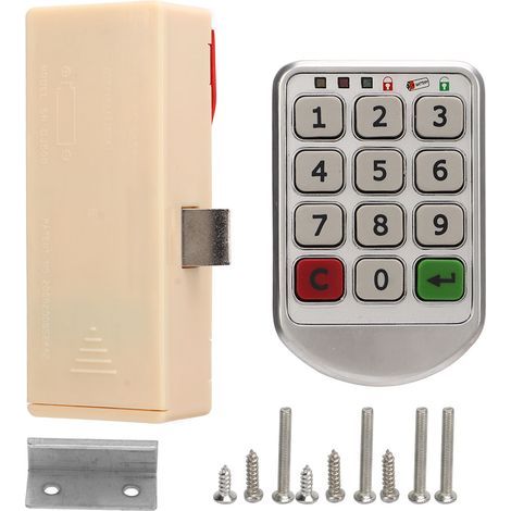 Elektronisch abschließbarer Schrank mit schlüssellosem Zahlenschloss und passwortgeschützter Schublade aus Zinklegierung für den Kleiderschrank im Homeoffice. (1/5)