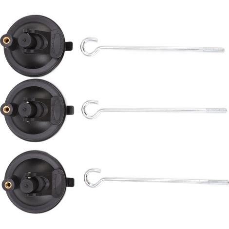 Set di 3 ganci a ventosa per mangiatoie per uccelli, campanelli a vento per finestre e piante.