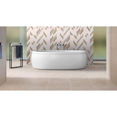 Carrelage d'intérieur imitation pierre -Série ANTICA - Série ANTICA - Dimensions : 447 x 447 mm - Taupe Mat