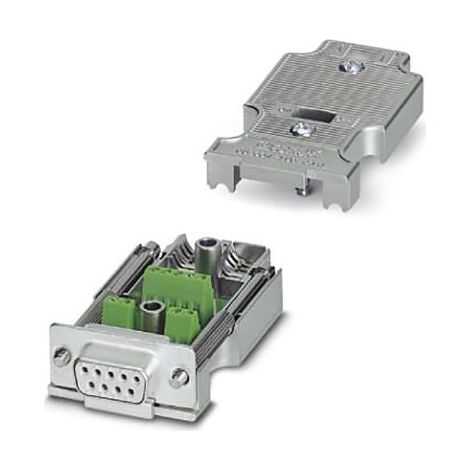Connecteur Sub-D Femelle Phoenix Contact 9 voies Montage sur câble Droit ( Prix pour 1 )