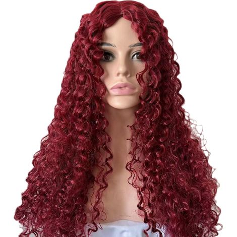 Perruque lace front bouclée cheveux naturels, HD transparente, sans colle, pré-coiffée pour femme, baby hair, petites boucles afro, cheveux longs frisés, fibre synthétique, raie au milieu (1/2)