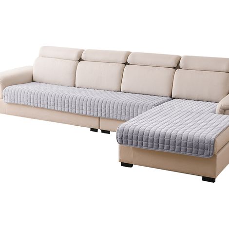 Housse de canapé 1, 2, 3 ou 4 places, protection antidérapante, lavable, couverture de canapé Perim pour chiens et chats, matelassée double face (1/5)