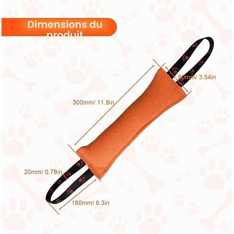 Boudin Chien, Jouet à Mâcher Chien Indestructible Saucisse 30 cm (1/4)