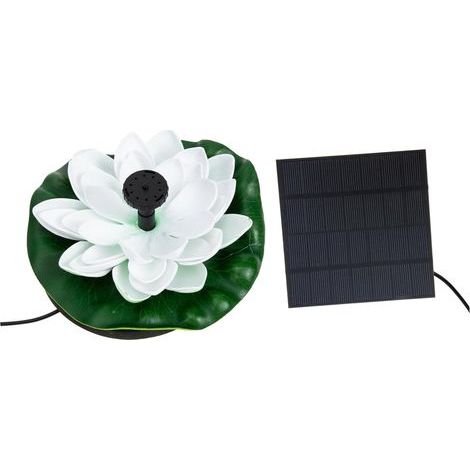 Solarbetriebener Weißer und Garten für Springbrunnen Lotus (1/5)