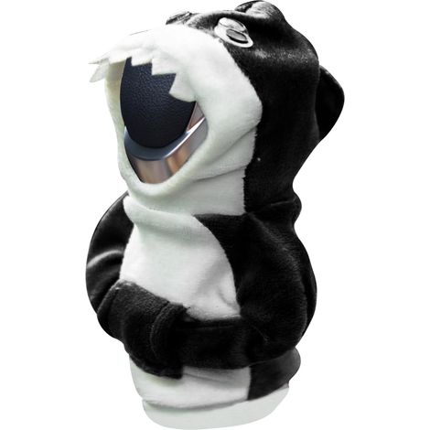 Housse de levier de vitesse tendance à motif requin : protection de pommeau de levier de vitesse en maille à capuche – accessoire intérieur universel et mignon, idéal pour la plupart des véhicules et (1/5)