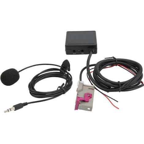Câble adaptateur stéréo Bluetooth 32 broches avec microphone pour autoradio Audi A3 A4 A6 A8 TT R8, entrée AUX, kit mains libres, remplacement d'origine. (1/4)