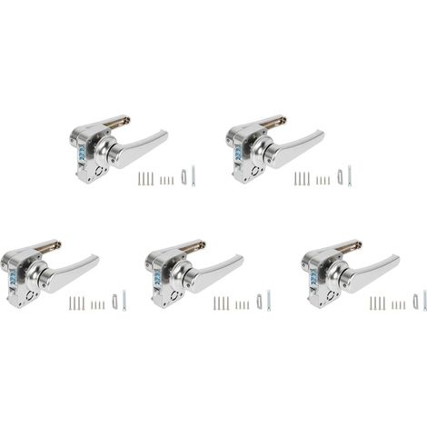 5X RV Serrure de Porte de Toilette Salle de Bain Serrure de Porte Caravane Bateau Loquet PoignéE Serrure RV Accessoires (1/5)