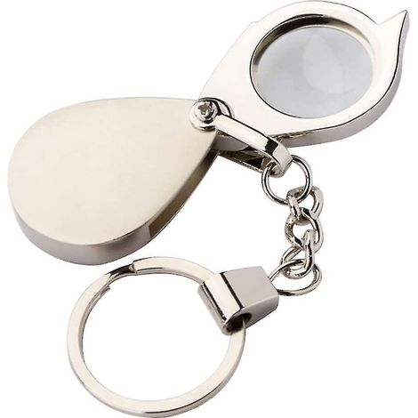 Loupe porte-clés 15x, loupe de poche portable, petite loupe pliable
