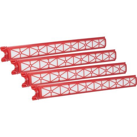 vhbw 4x filtre compatible avec Dyson PencilVac Fluffy SV50 FF pour Fluffycones SV50 FC aspirateur - filtre HEPA rouge (1/5)