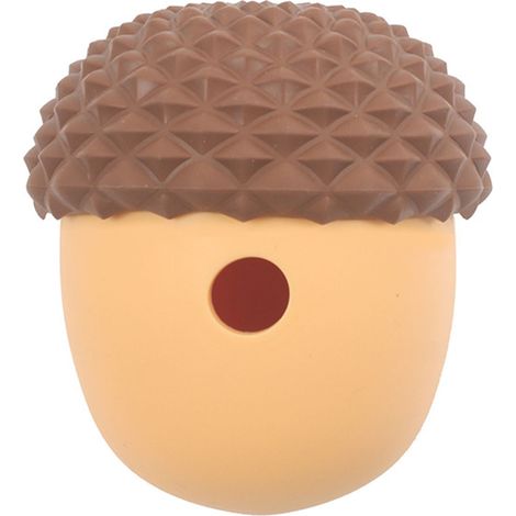 Jouet distributeur de nourriture pour chien, résistant aux morsures, interactif, balle puzzle en silicone à alimentation lente, couleur café, jaune (1/5)