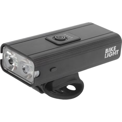 Fahrrad-Frontlicht, USB-aufladbar, LED-Akkuanzeige, wasserdicht, Fahrradscheinwerfer