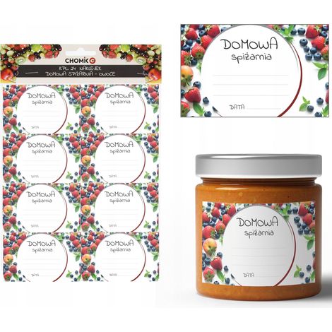 GARDENLINE SET MIT 24 AUFKLEBERN FÜR DIE HAUSHALTSSPEISEKAMMER - FRUCHT CHOM6254