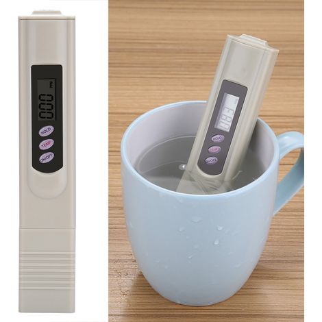 Stylo Testeur TDS Numérique - Mesureur de Pureté d'Eau avec Affichage Température et PPM - Qualité Eau Potable