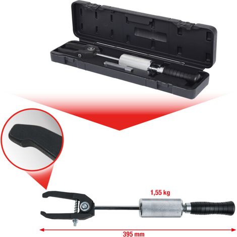 Kstools – Extracteur universel d'injecteurs avec masse à inertie 1,55kg – Prise bombée pour éviter de casser les injecteurs – Compatible moteurs Common Rail (1/5)