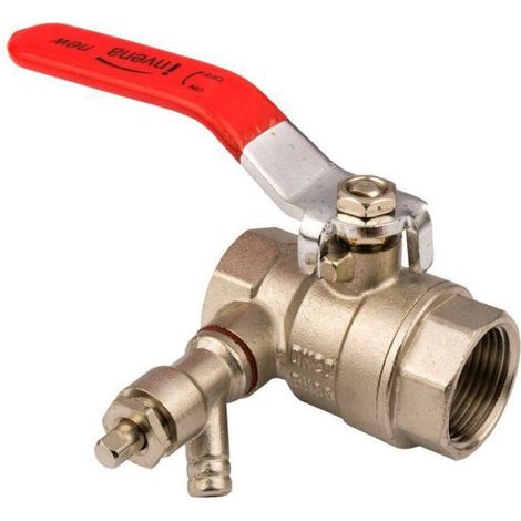 Robinetterie Cuisine - Robinet Boule Traversante Femelle-Femelle - Pour Eau - 3/4 Pouces - 1 Pièce
