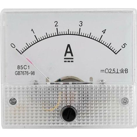 (5A Amperemeter) Analoges Gleichspannungs-Amperemeter und -Voltmeter, analoges Gleichspannungs-C