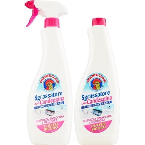 CHANTECLAIR SGRASSATORE CON CANDEGGINA SPRAY BAGNO + RICARICA 625 ML