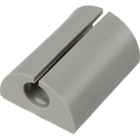TRU COMPONENTS  Kabelclip  1226945 Bündel-Ø-Bereich 11 bis 13.50 mm  für Winkelmontage Grau 1 St.
