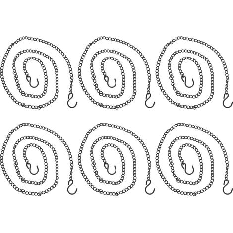 6 teiliges Kettenset zum Aufhängen von Pflanzen Metallkette (1/5)