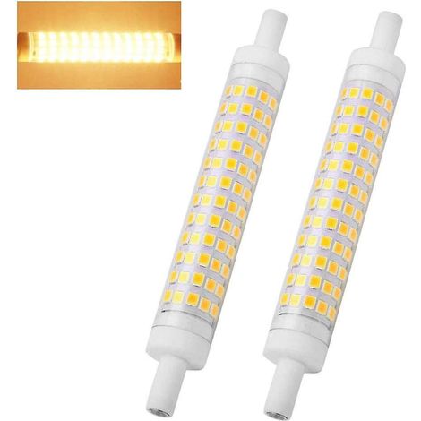 Ampoules LED R7s 10 W, 118 mm, blanc chaud (lot de 2) (1/5)