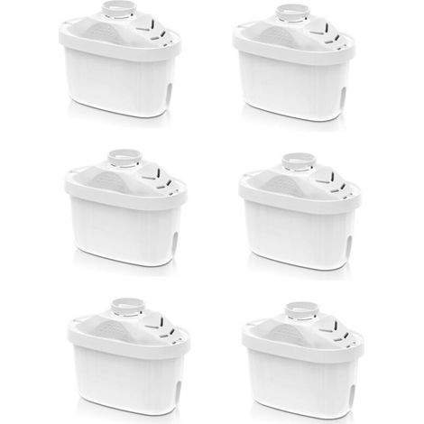 Confezione da 6 cartucce filtranti per caraffa filtrante Brita Maxtra, ricambio per bollitore.
