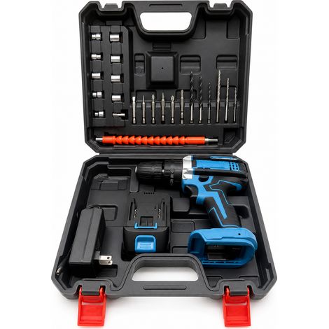 21V Cordless Hammer Drill Driver with Case (1/5)