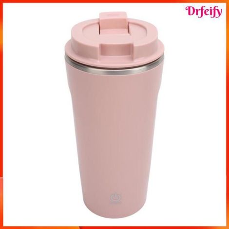 Tasse à café auto-mélangeuse - - Tasse à agitation automatique - Rechargeable 300 mAh - 400 ml - Rose (1/5)