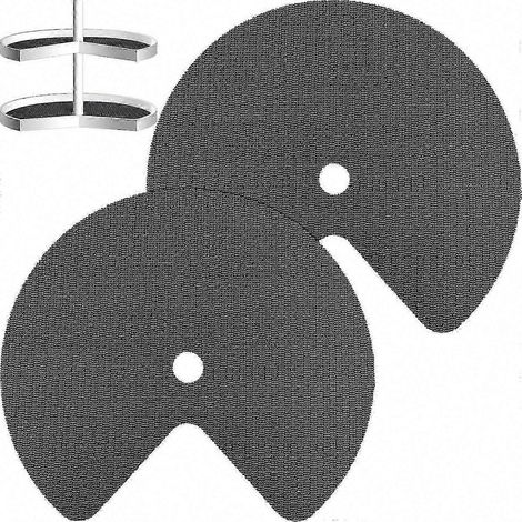 Set mit 2 rutschfesten Einlegeringen für Küchenschränke und Schubladen, klebstofffrei, praktisches Design, langlebiger Oberflächenschutz (1/3)