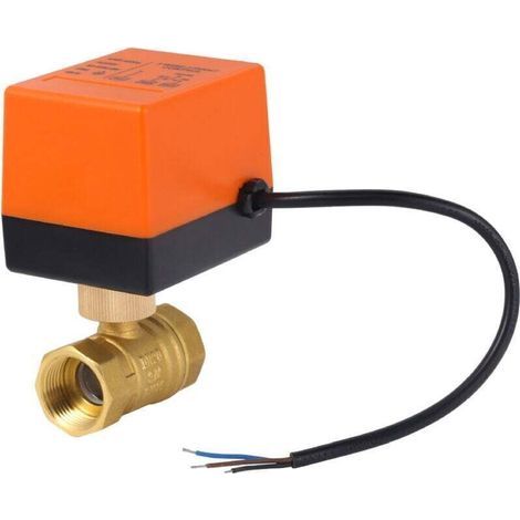 Kit de vanne à boisseau sphérique électrique à trois fils et deux commandes AC230V de haute qualité adapté au système, DN25 (1/4)