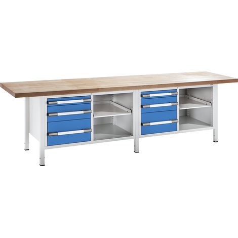 eurokraft pro, Établi réglable en hauteur, sur piétement,