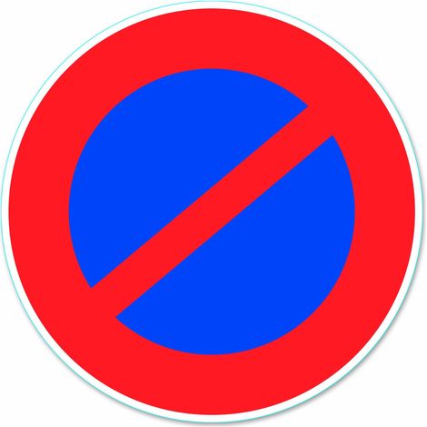 Chapuis DS12 Disco di segnalazione "Divieto di sosta" - PVC adesivo - Diametro 170 mm