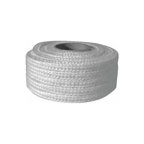 Diff – Tresse carrée en fibre de verre 20x20mm 5m – Température maxi 700°C – Joint d'étanchéité pour chaudières et fours industriels
