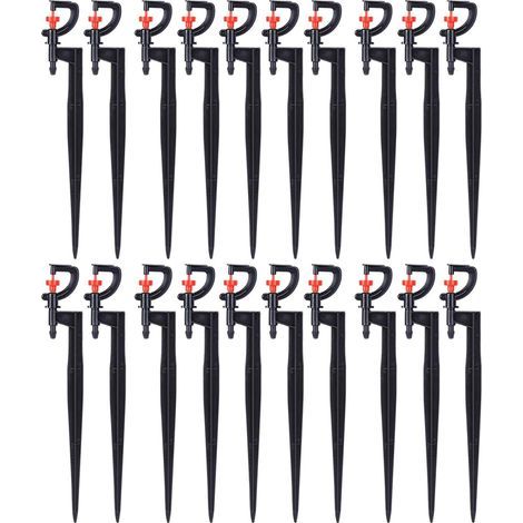 Arroseur asperseur rotatif 360° – Portée 2-5m – Pression 2kg – Compatible avec prise de terre 20cm – Installation facile (1/5)