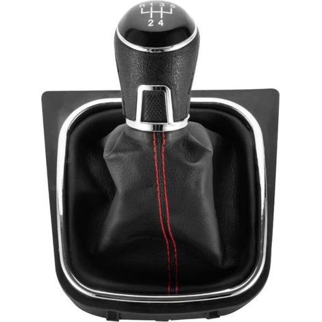 Cache-poussière pour levier de vitesses Sagitar de Golf 5/6/7, levier de vitesses intégré, pommeau de levier de vitesses, poignée, filetage noir, kit 5 vitesses (une pièce) (1/4)