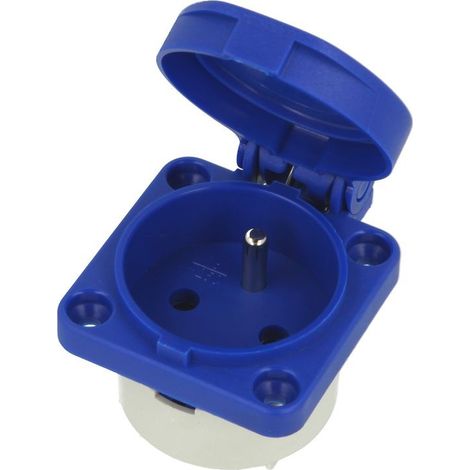 Prise apparente de sécurité 50x50mm pour F,B,PL 250V50-60Hz