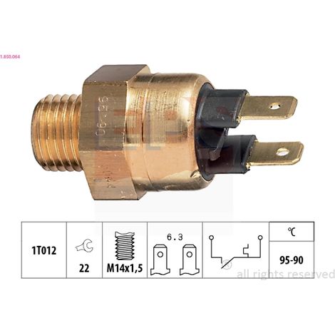 Interrupteur de température, ventilateur de radiateur EPS 1.850.064 BMW 1378504