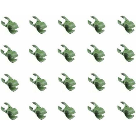BUNTHAUS Boucle de treillis universelle réglable de 11 mm pour plantes grimpantes, 20 pièces, pour support de connecteur en rotin vert, pour serre, avec boucle de serrage pour fleurs. (1/4)
