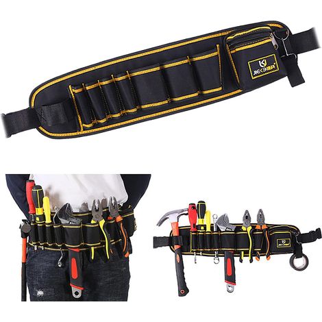 Sac à outils professionnel, organisateur de rangement de sac à outils multifonctionnel, sac de taille d'outils plombiers pour réglable, électriciens (1/5)