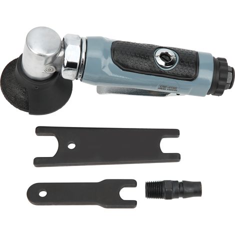 Mini meuleuse pneumatique d'angle 1/4 PT, polisseuse à air, outil de meulage compact, kit de ponçage professionnel, 4 pièces, pour métal et bois. (1/5)