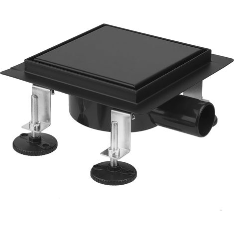 Caniveau Douche Carré 15x15cm, 360° Siphon Anti-Odeurs,Acier INOX  Avec Siphon Anti-odeurs et filtre à cheveux amovible 2 en 1 Caniveau Douche Italienne Extra Plate Drainage Rapide (1/5)