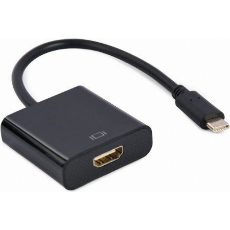 CABLE ADAPTADOR USB TIPO-C A HDMI 4K 30HZ 15 CM NEGRO (1/2)