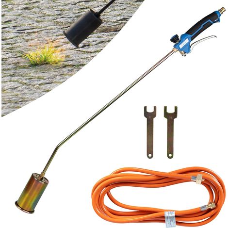 1 Brûleur De Mauvaises Herbes, 69 kW, Température 1850 °C, Diamètre 60 mm, Tuyau 5 m, Pour Jardin Et Toit