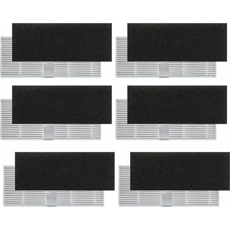 Filtre Hepa de rechange pour aspirateur robot Proscenic 850T 12-Pack (1/2)