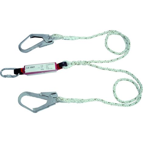 Akrobat AK351 Sicherheitsgurtseile, 2 Haken, Karabiner, 2 m, EN355