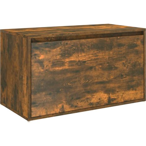 Maison Exclusive - Flurbank 80x40x45 cm Räuchereiche Holzwerkstof