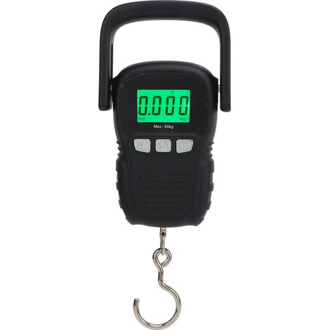 Balance électronique portable 50 kg à suspension numérique, étanche, avec manille en acier inoxydable, crochet en S et boîtier en plastique.-AquaForge (1/5)