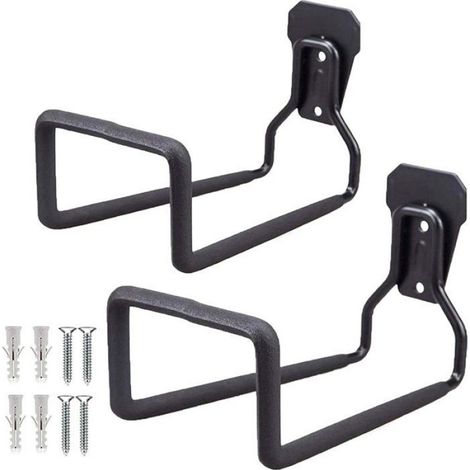 Support pour tuyau d'arrosage-Support en métal-Rangement pour tuyau d'arrosage-Support pour tuyaux d'arrosage-Support mural robuste (1/5)