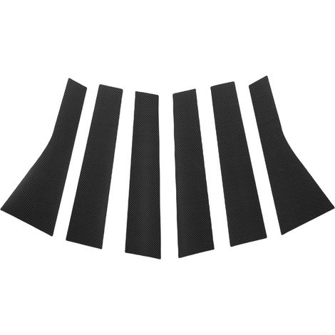 6 trims piliers porte vitre extérieur – Panneau décoratif remplacement Jeep Grand Cherokee 2011-2021 carbone, carrosserie (1/5)