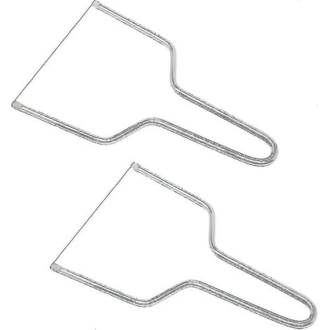 2 Stück Edelstahl-Butter- und Käseschneider/Küchenmesser (1/4)