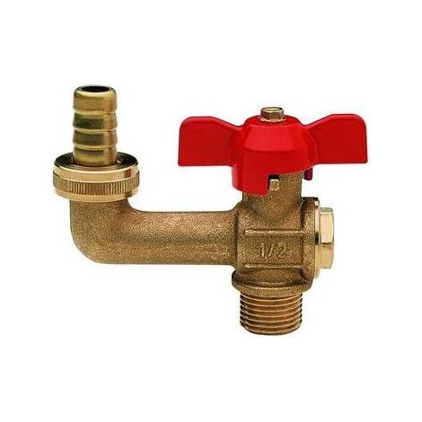 ROBINET À BILLE POUR TUYAU D'ARROSAGE Dimensions : 3/4" (DN 20) 15 bar/217,5 psi